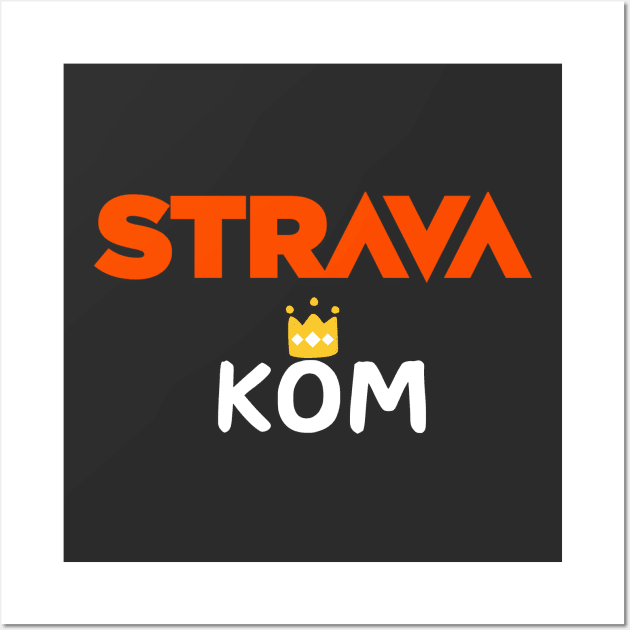 Strava KOM, Strava Running Gift, Cycling Gifts, Strava Gift Wall Art by Raw Designs LDN